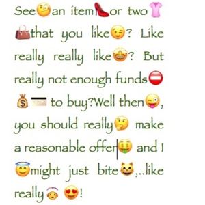 It's cool to make an offer!